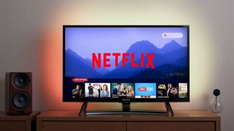 Netflix on tv.