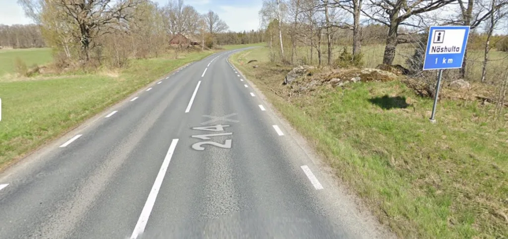 väg 214 i Näshulta 