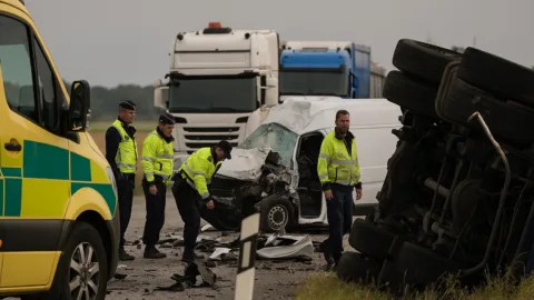 Dödsolycka på riksväg 17