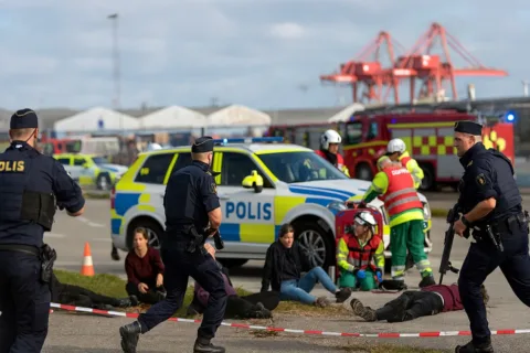 Stor övning mot dödligt våld