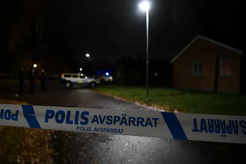 Polisinsats i Mosås