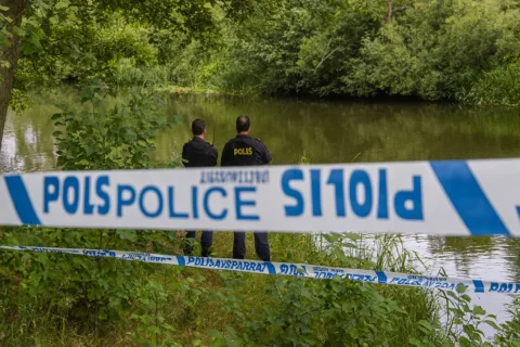 kropp hittats i Säveån
