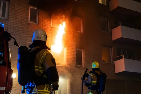 lägenhetsbrand i Kungälv