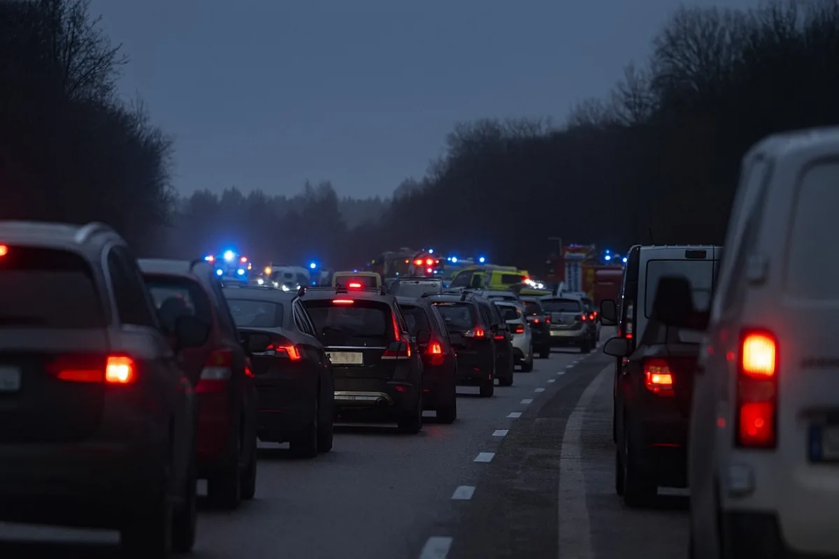 Kraftig trafikolycka på E18/E20 i Örebro orsakar totalstopp