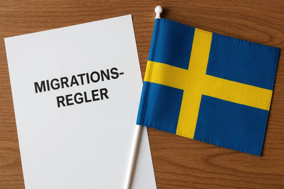 dokument märkt migrationsregler