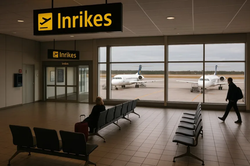 En svensk inrikesflygplats