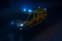 ambulans som är på väg