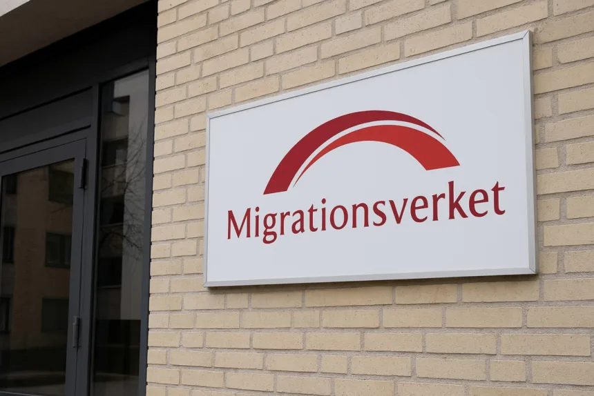 Migrationsverkets skylt
