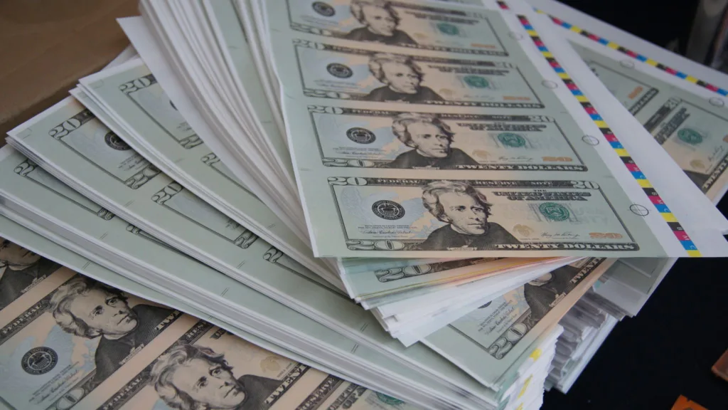 falska 20-dollarsedlar