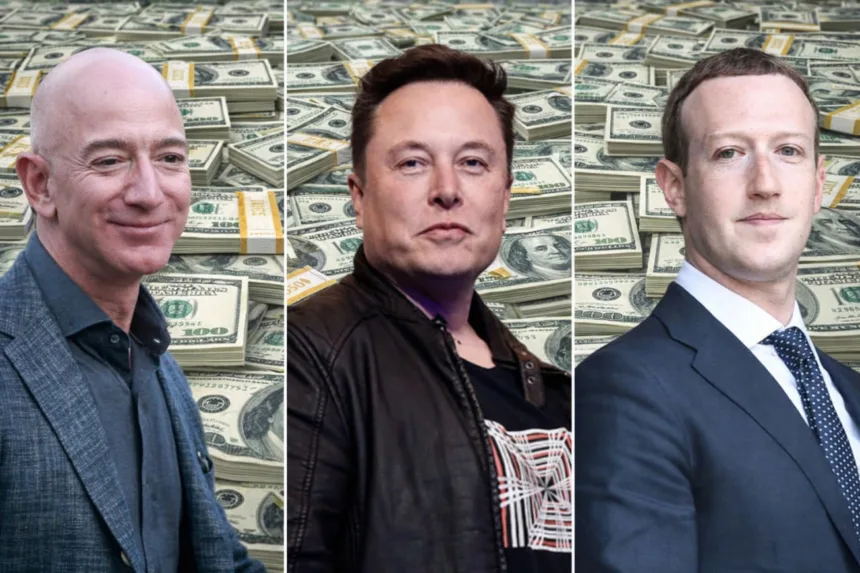 Elon Musk, Jeff Bezos, Mark Zuckerberg