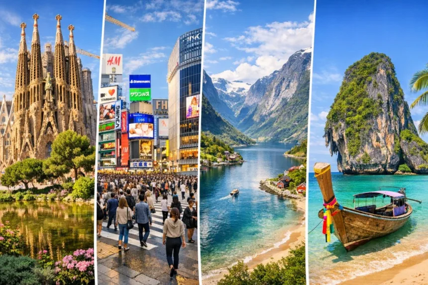 Svenskarnas 10 populäraste resmål